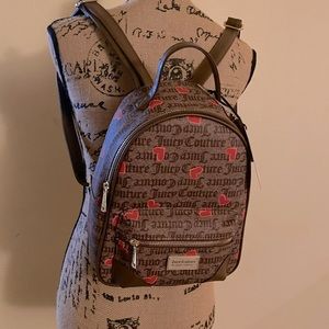 RELISTING 🆕NWT JUICY COUTURE MINI HEARTS IN SIGNATURE CANVAS BACKPACK 🎒